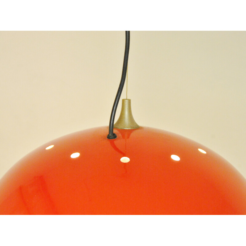 Vintage red pendant lamp by Goffredo Reggiani for Artimeta, 1970