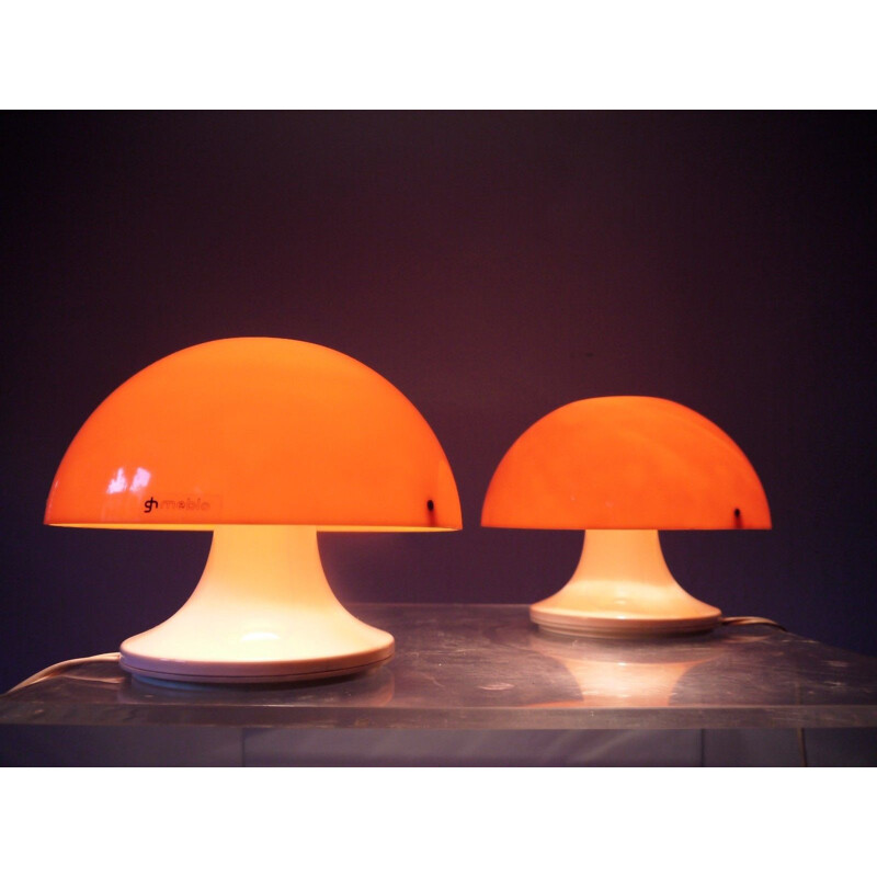 Paire de Lampe vintage de Luigi Massoni pour Guzzini - 1960