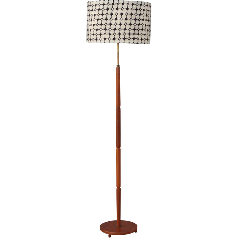 Danish Mid Century Teak Floor Lamp - 1950s