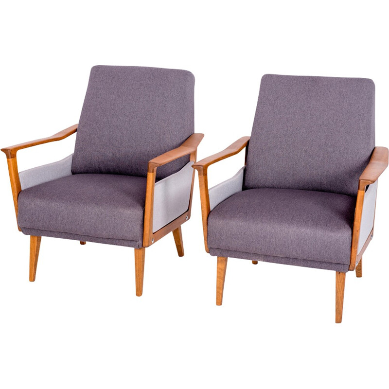 Set of 2 Vintage German Armchairs - 1960s