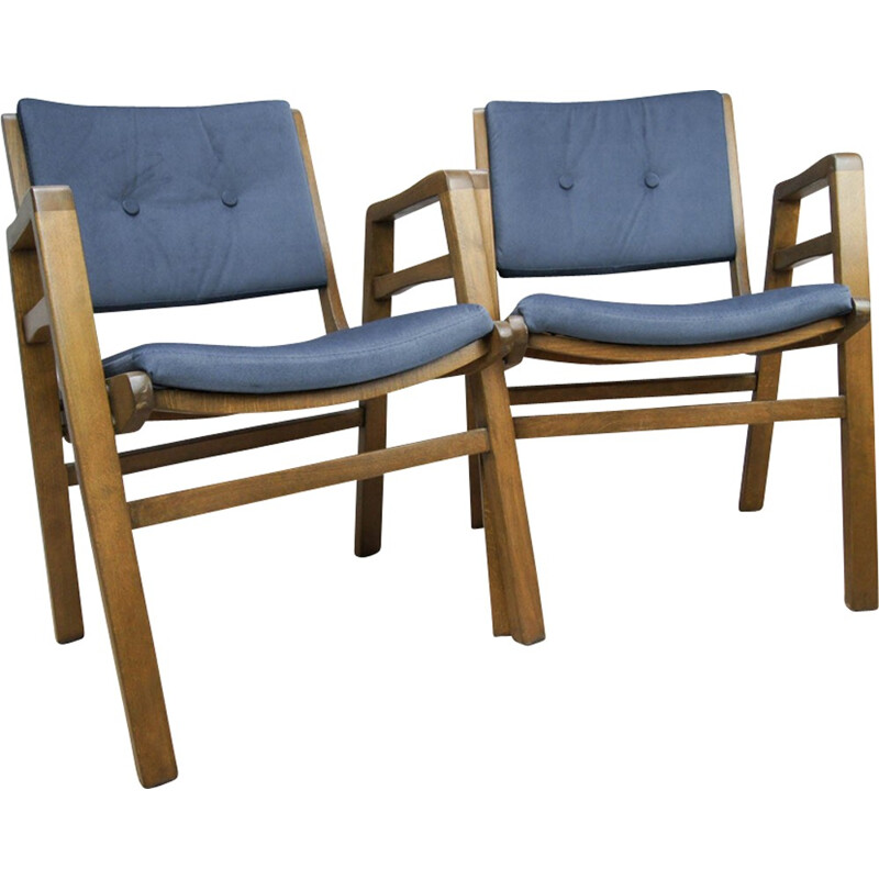 Set of 2 Model 4500 Armchairs from Biała Podlaska - 1970s