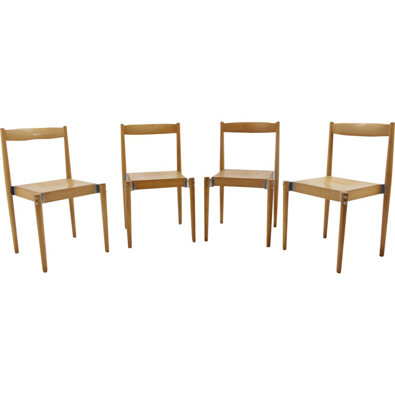 Set di quattro sedie di Miroslav Navrátil - 1960