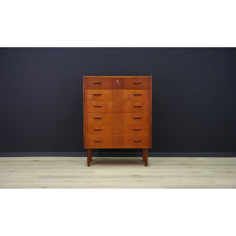 Teak chest of drawers danish - 1960s