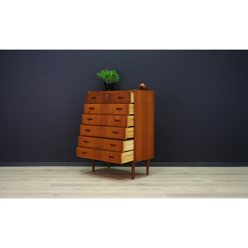 Teak chest of drawers danish - 1960s