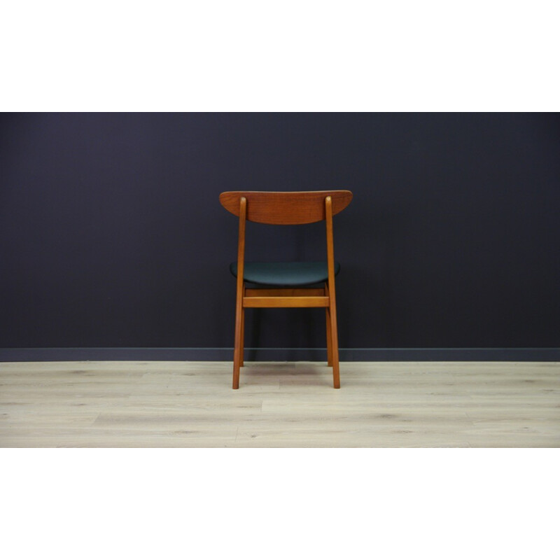 Pair of vintage danish teak chairs - 1960s