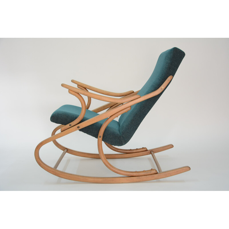 Rocking chair vintage vert - 1960