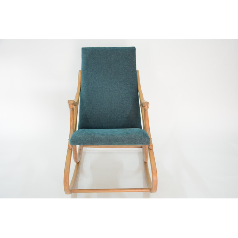 Rocking chair vintage vert - 1960