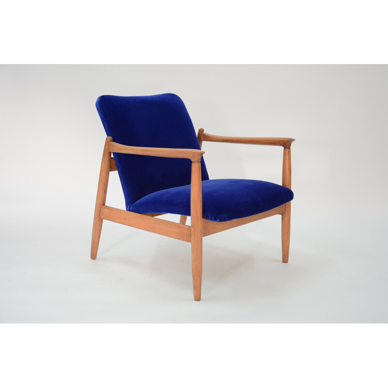 GMF-64 armchair blue klein by Edmound Homa - 1960s