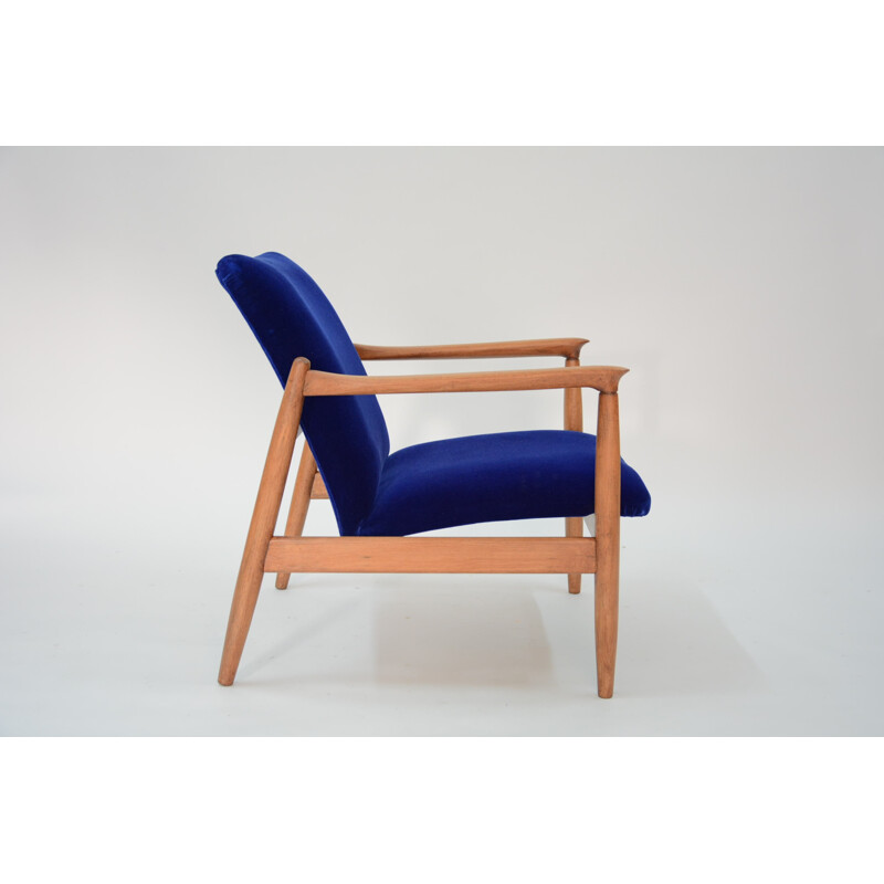 GMF-64 armchair blue klein by Edmound Homa - 1960s