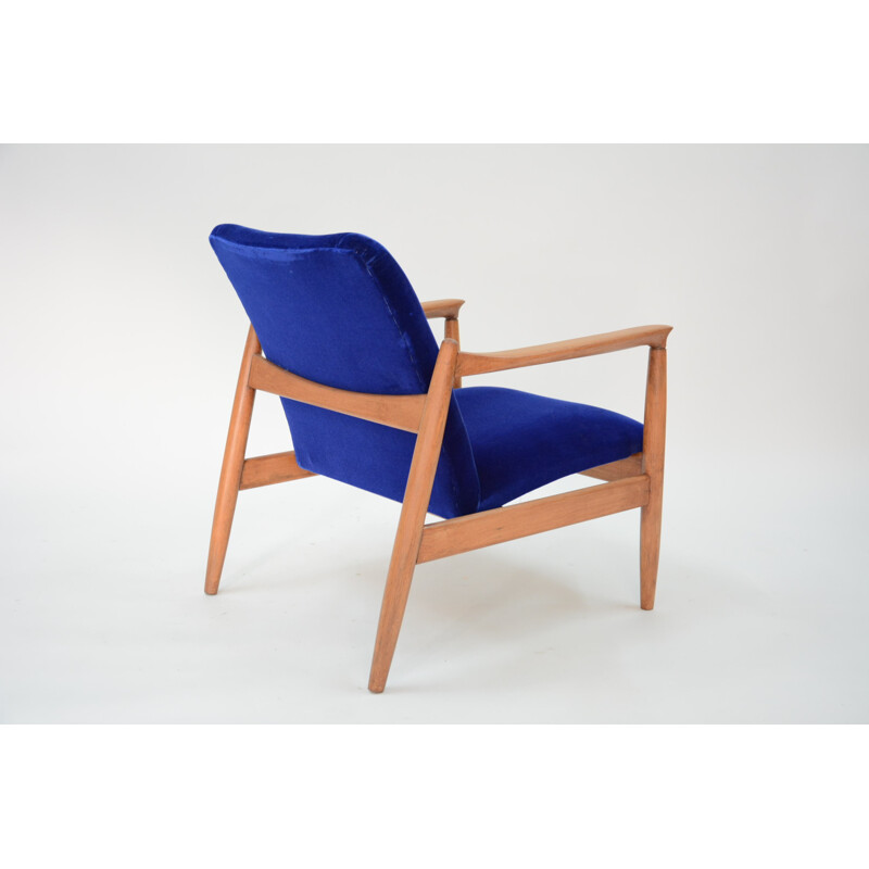 GMF-64 armchair blue klein by Edmound Homa - 1960s