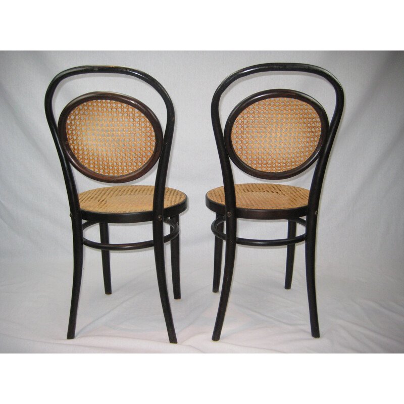 Suite de 2 chaises vintage en hêtre - 1930