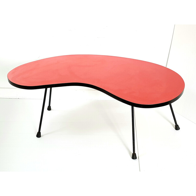 Vintage Bean coffee table in formica - 1950s