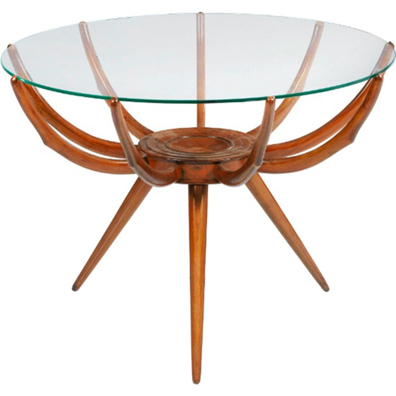 Table basse vintage "Spider Leg" par Carlo di Carli - 1960