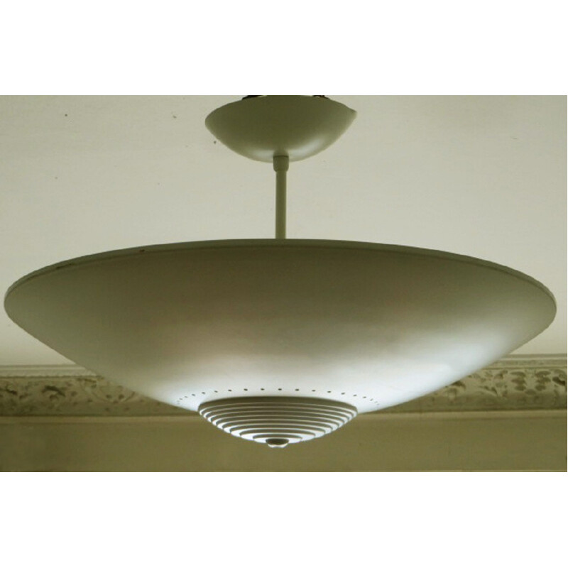 Large Disc Ceiling Light by Luxo - 1970s