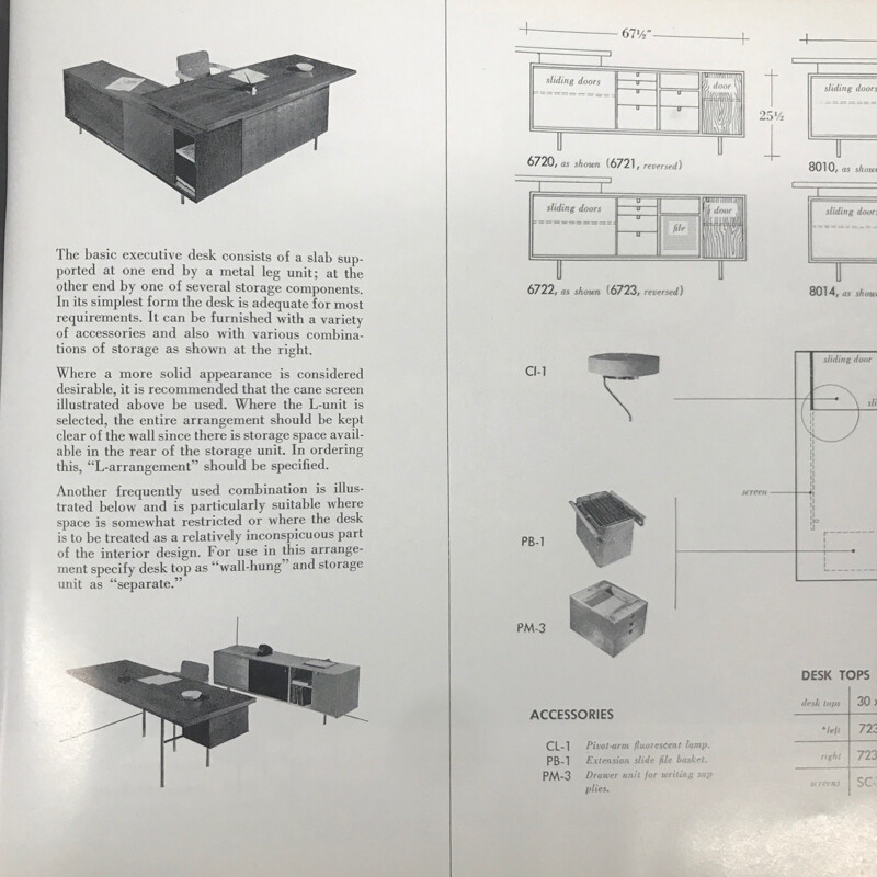 Mid-century Executive Desk from the 9000 series by George Nelson for Herman Miller - 1960s