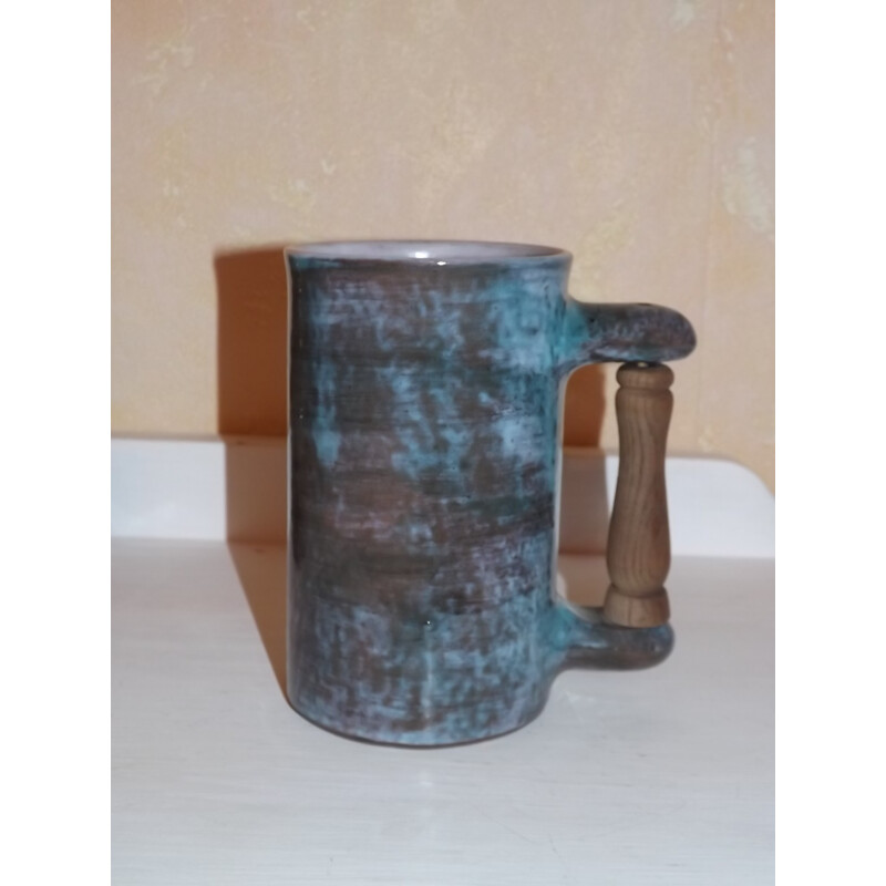 Mug vintage en céramique de Roger et Jean Cloutier - 1950