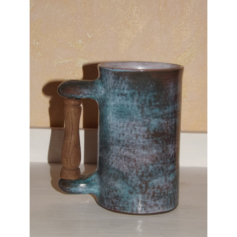 Mid-century ceramic mug by Roger and Jean Cloutier - 1950s