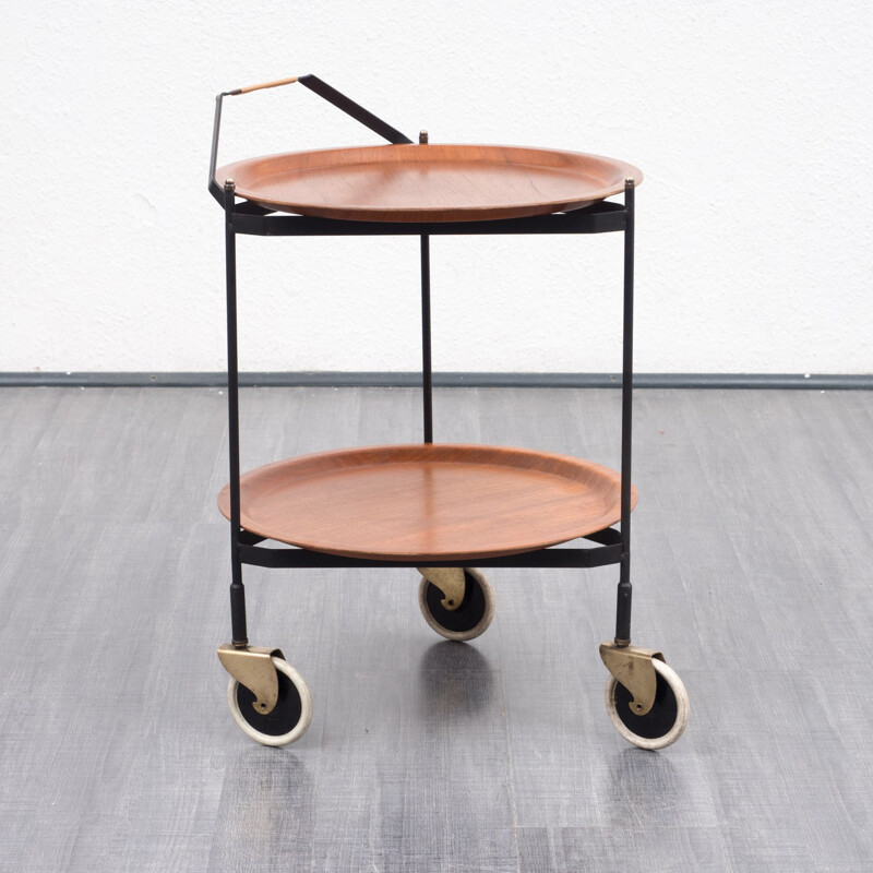 Mid-century serving trolley made in Denmark - 1960s