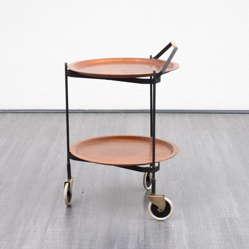 Mid-century serving trolley made in Denmark - 1960s