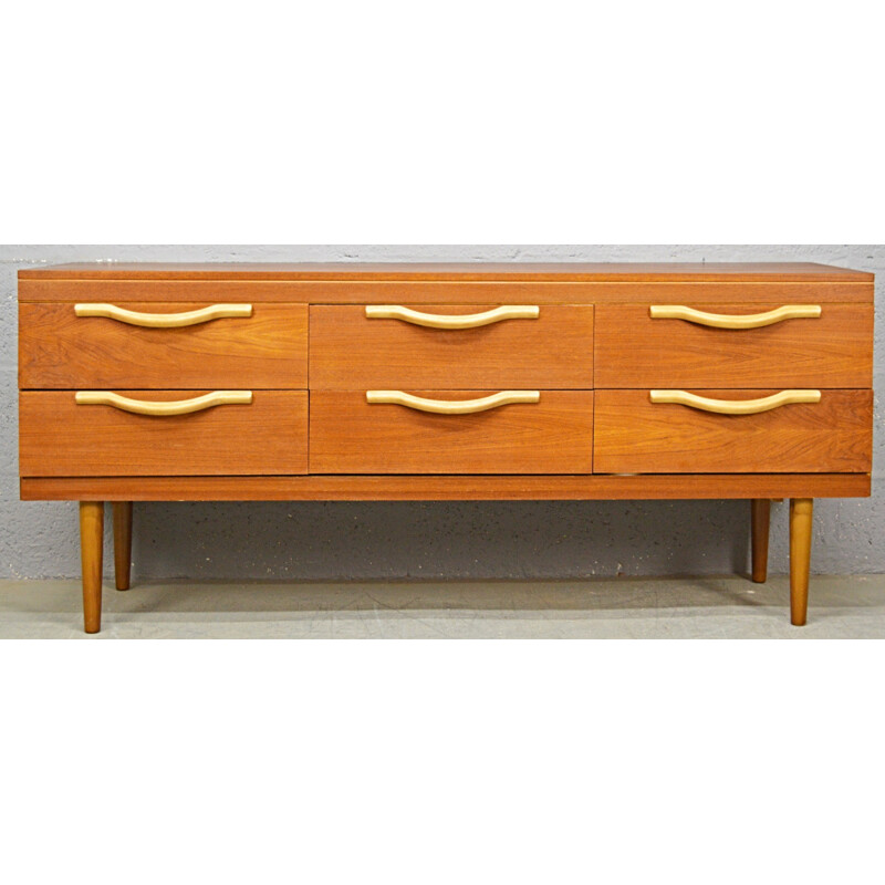 Mid-Century Teak Chest of Drawers - 1960s