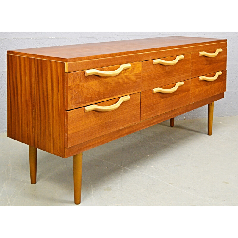 Mid-Century Teak Chest of Drawers - 1960s