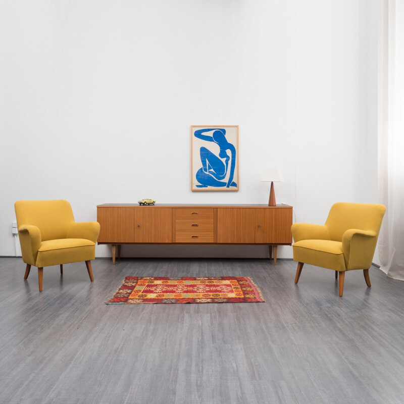 Mid-century zebrawood sideboard - 1960s