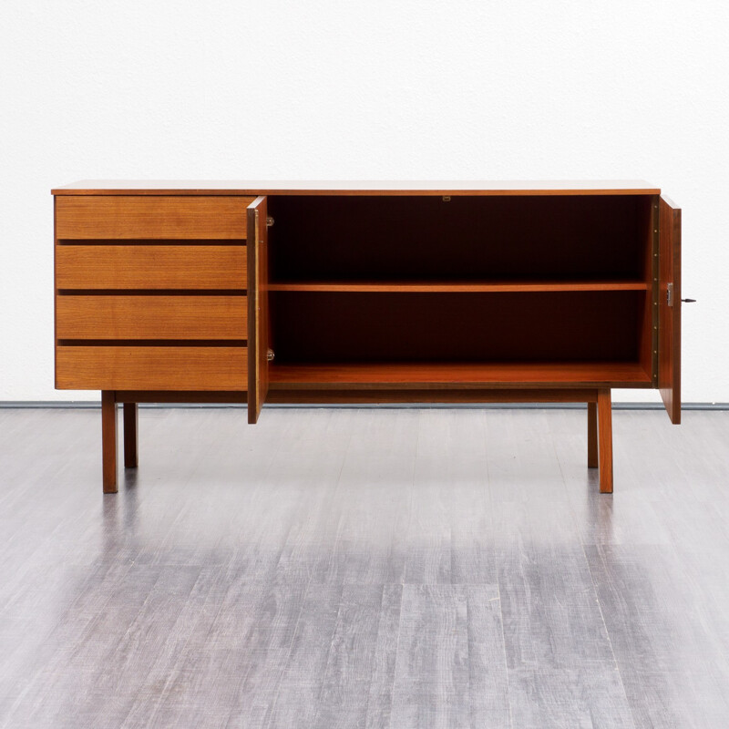 Small mid-century walnut sideboard - 1960s