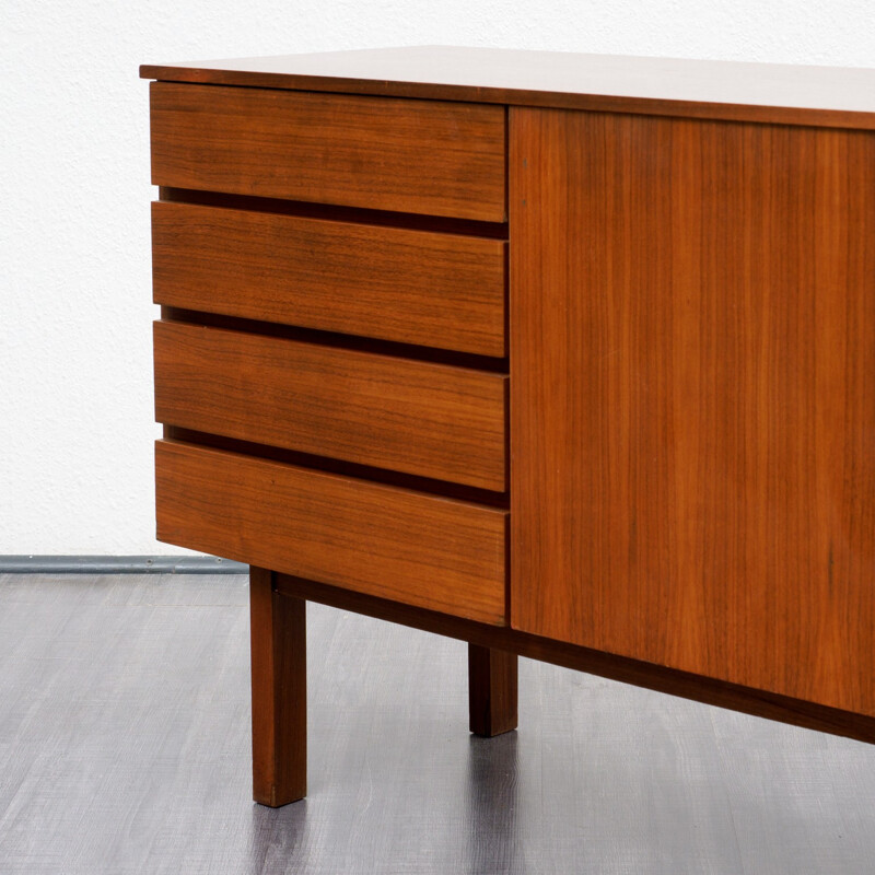 Small mid-century walnut sideboard - 1960s