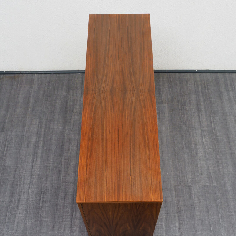 Small mid-century walnut sideboard - 1960s