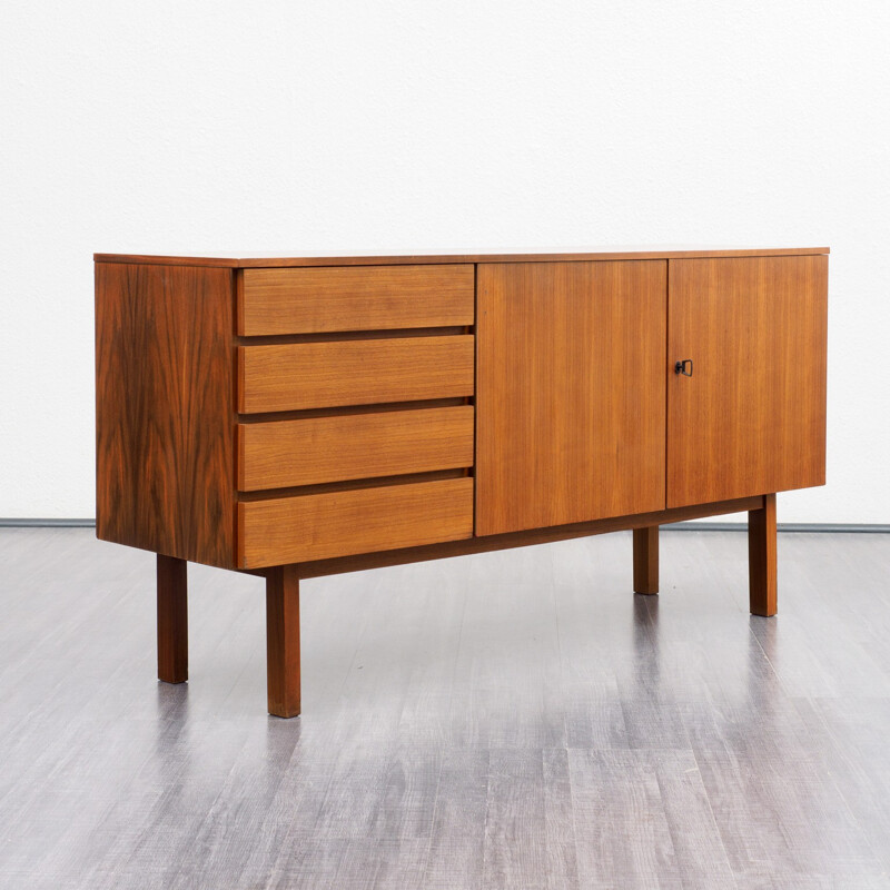 Small mid-century walnut sideboard - 1960s