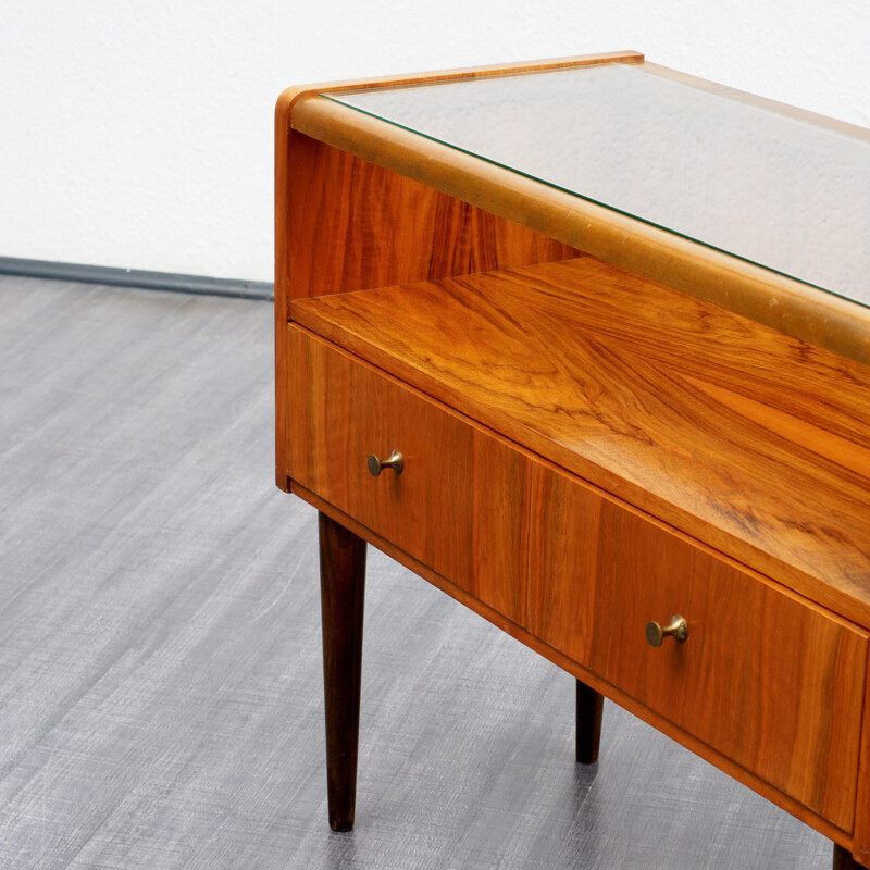 Small mid-century dresser in caucasian walnut - 1960s