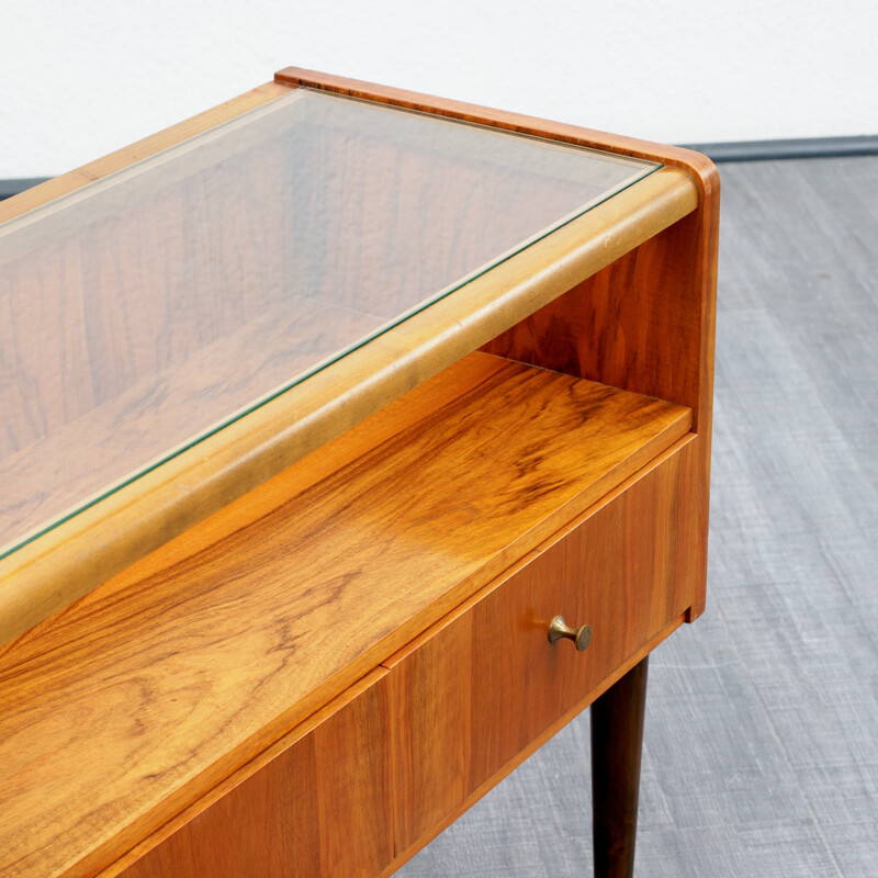 Small mid-century dresser in caucasian walnut - 1960s