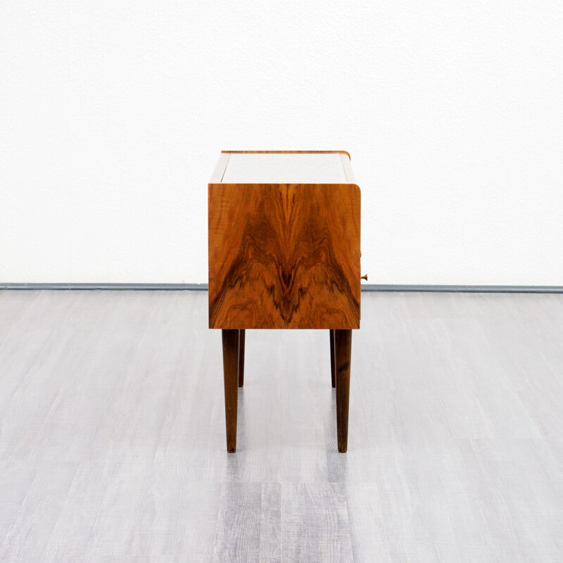 Small mid-century dresser in caucasian walnut - 1960s