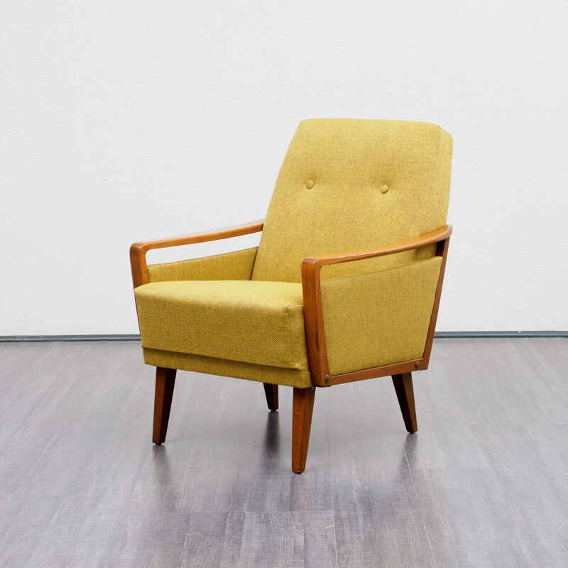 Mid-century easy chair with new upholstery - 1960s
