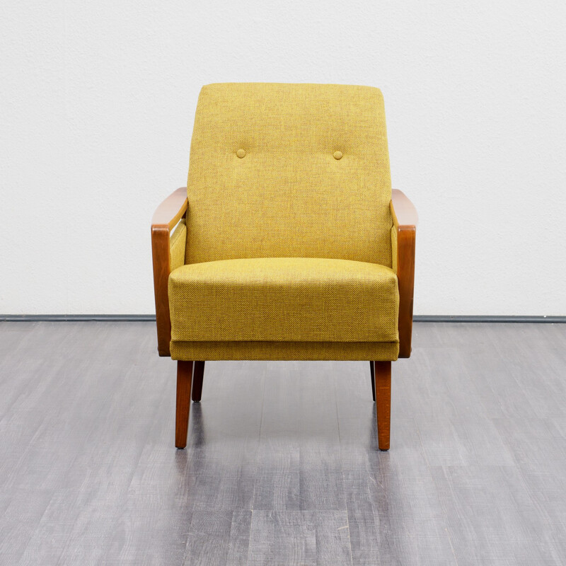 Mid-century easy chair with new upholstery - 1960s