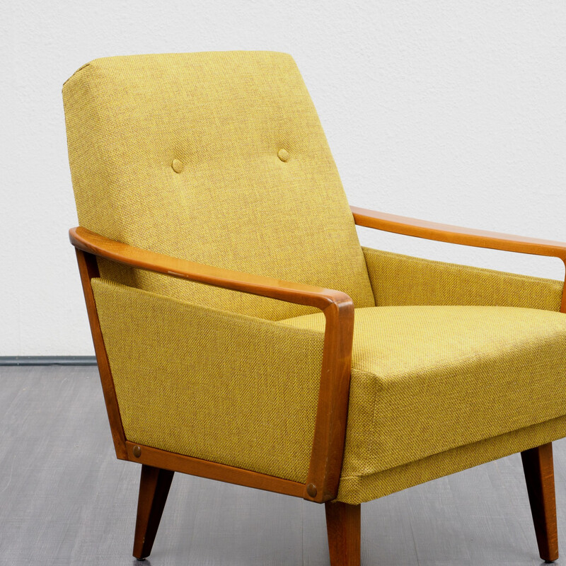 Mid-century easy chair with new upholstery - 1960s