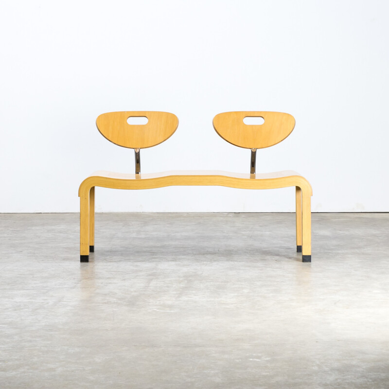 Mid-century double seat bench by Ruud Jan Kokke for Kembo - 1960s