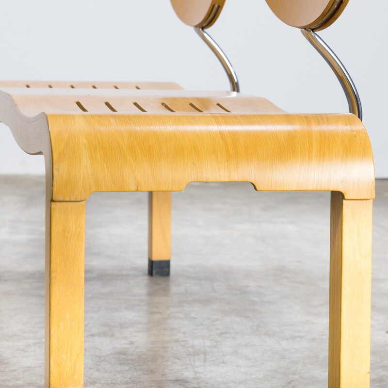 Mid-century double seat bench by Ruud Jan Kokke for Kembo - 1960s