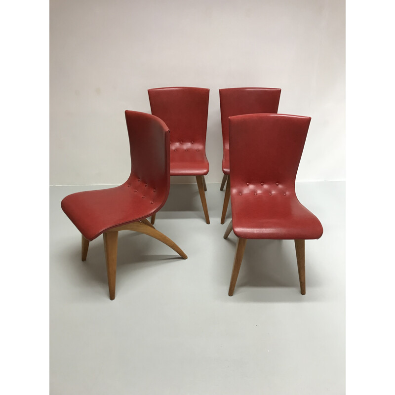 Set of four vintage chairs, Netherlands - 1960s
