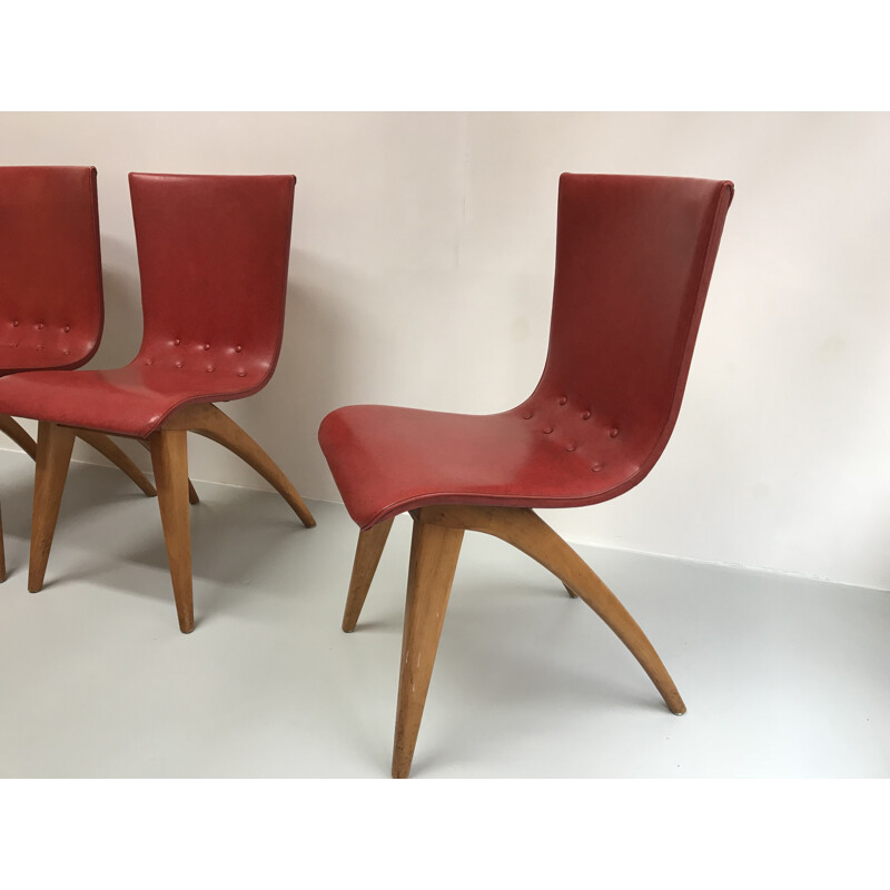 Set of four vintage chairs, Netherlands - 1960s