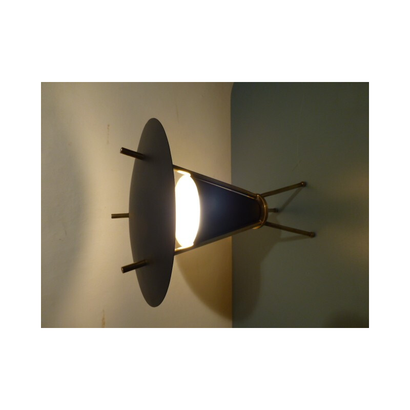 Mid-century modernist brass lamp - 1950s