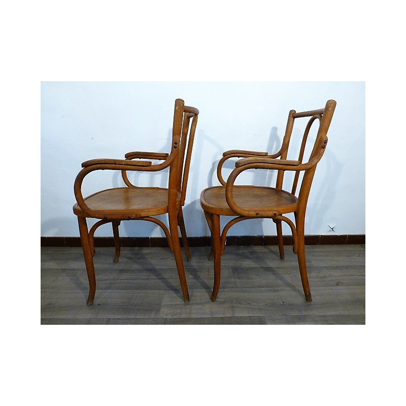 Pair of mid-century armchairs for Thonet - 1930s