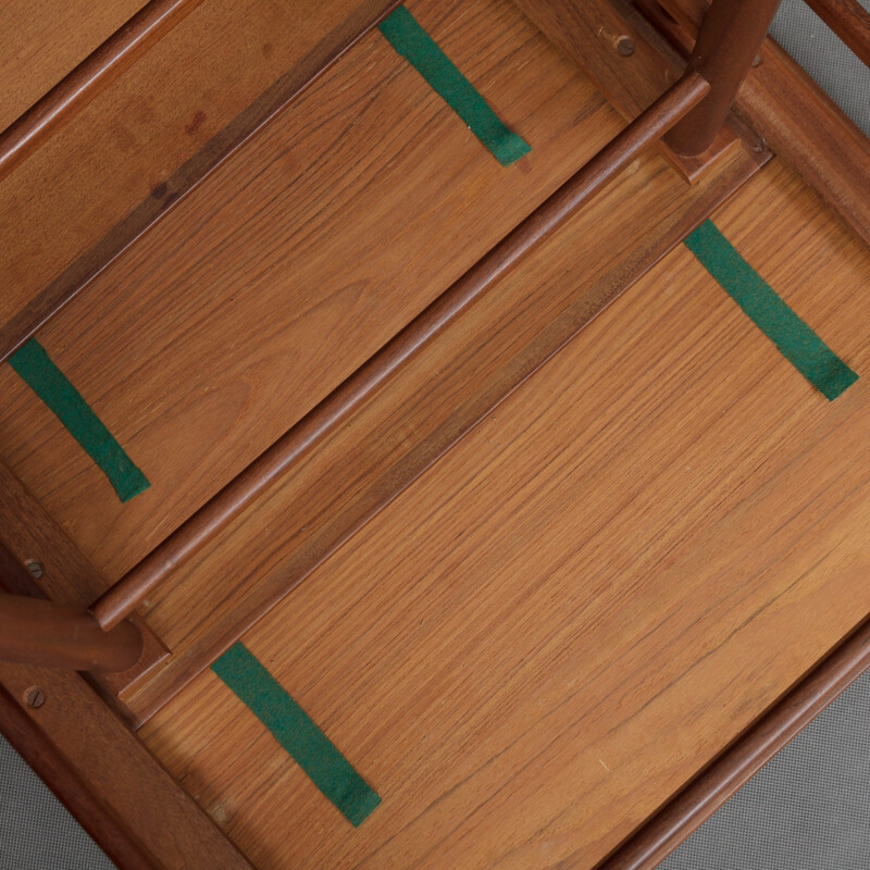 Set of 3 mid-century teak nesting tables - 1960s