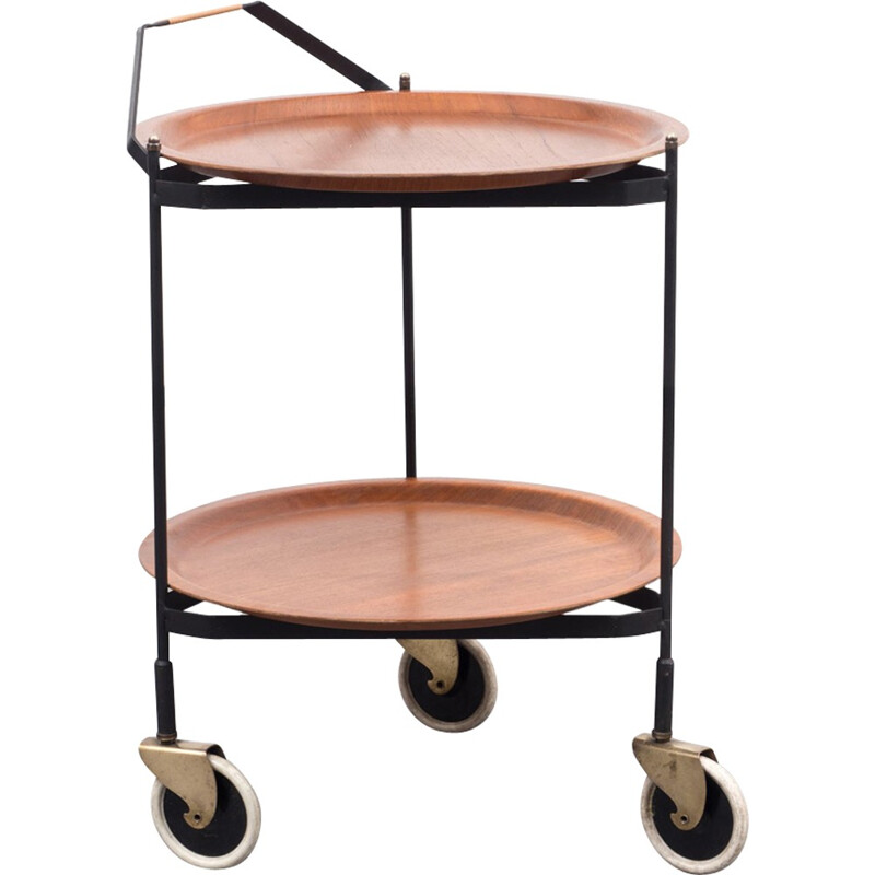 Mid-century serving trolley made in Denmark - 1960s