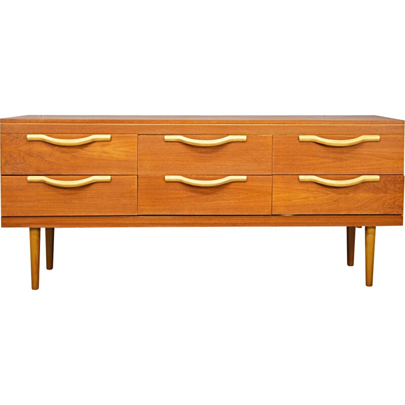 Mid-Century Teak Chest of Drawers - 1960s