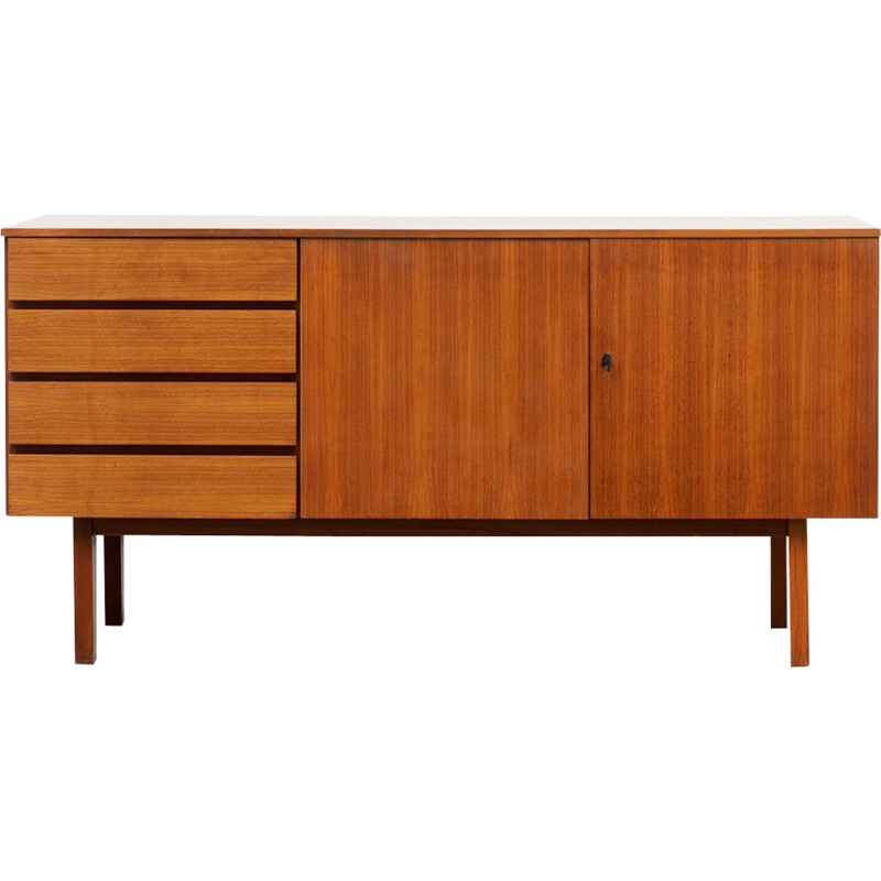 Small mid-century walnut sideboard - 1960s