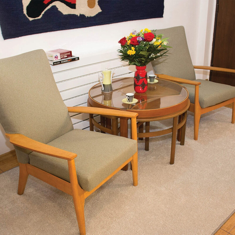 British model PK9881023 armchairs from Parker Knoll collection - 1960s
