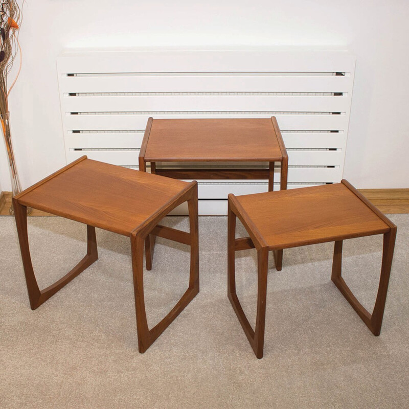 Tables gigognes vintage Quadrille réalisées par G-Plan - 1960
