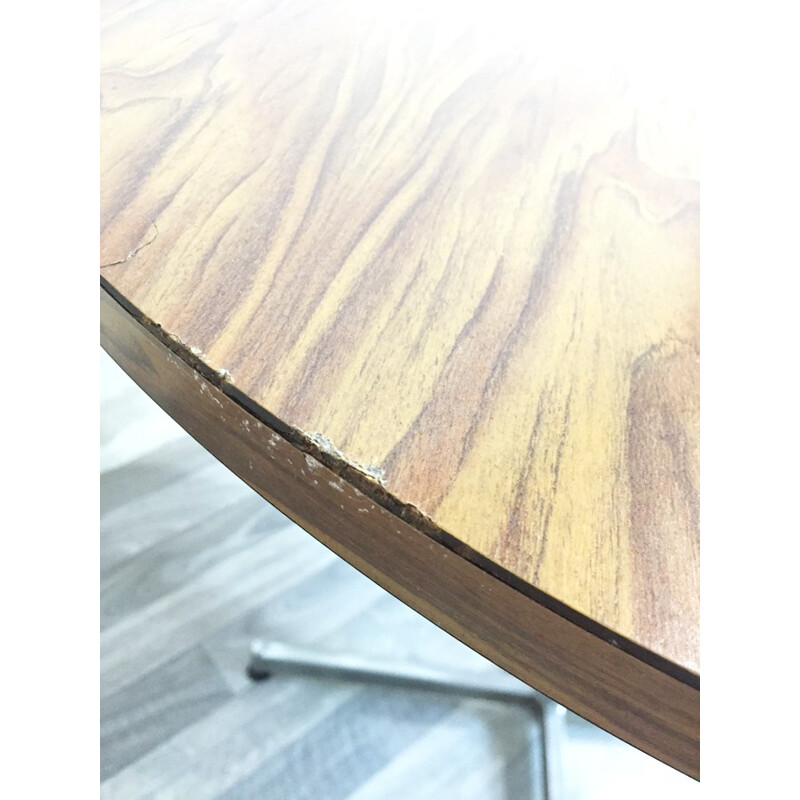 Mid-century Formica & chromed side table - 1970s