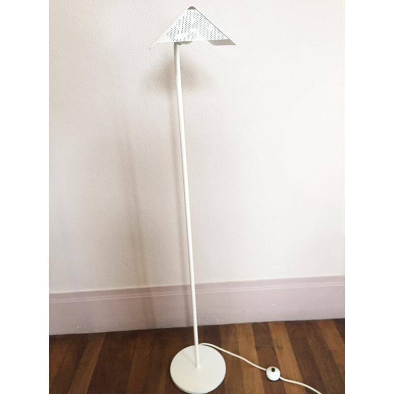 Vintage reading floor lamp with curved legs - 1970s